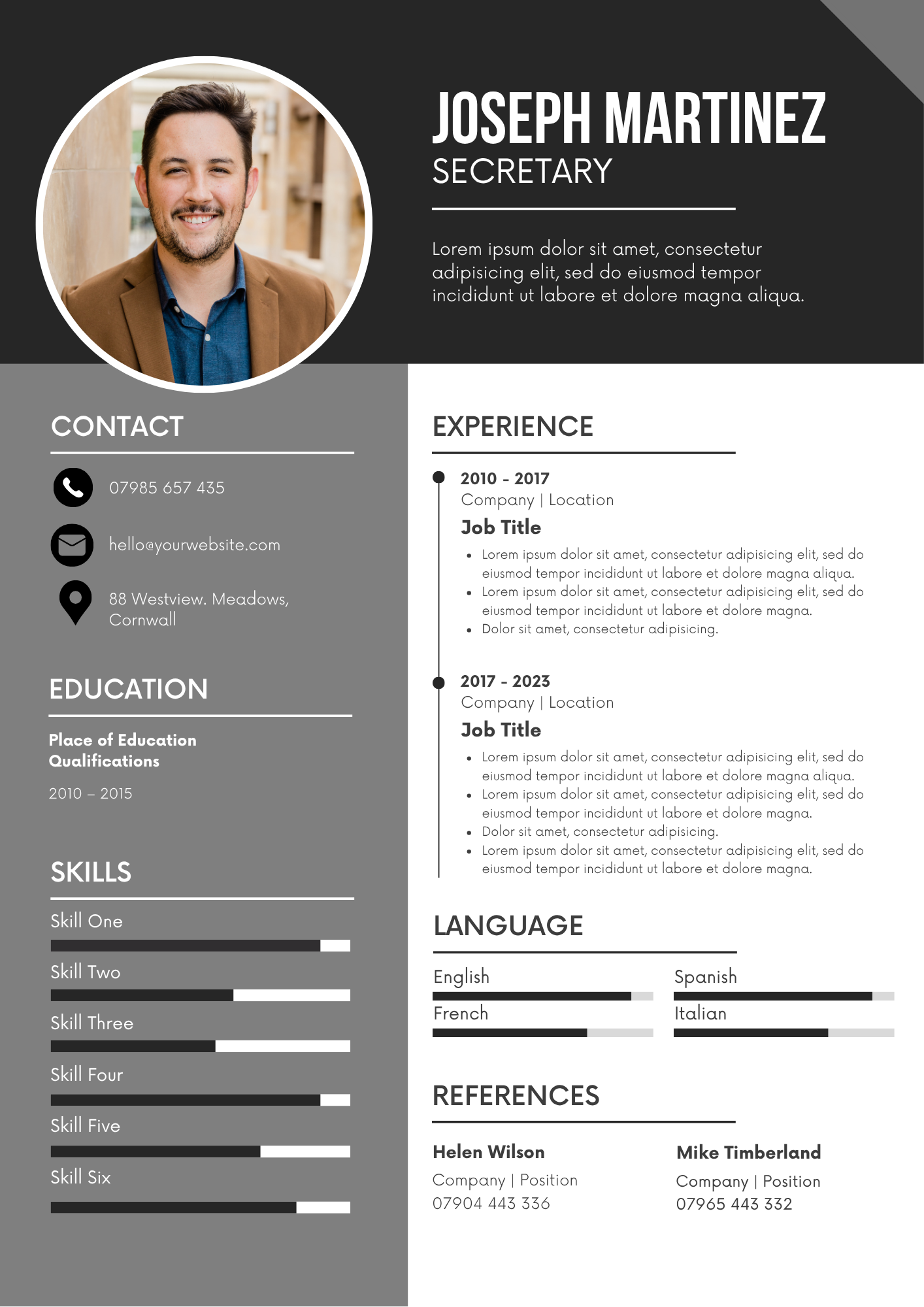 20 Editable CV Templates Pack (Digital Downloads) - Merch And Co