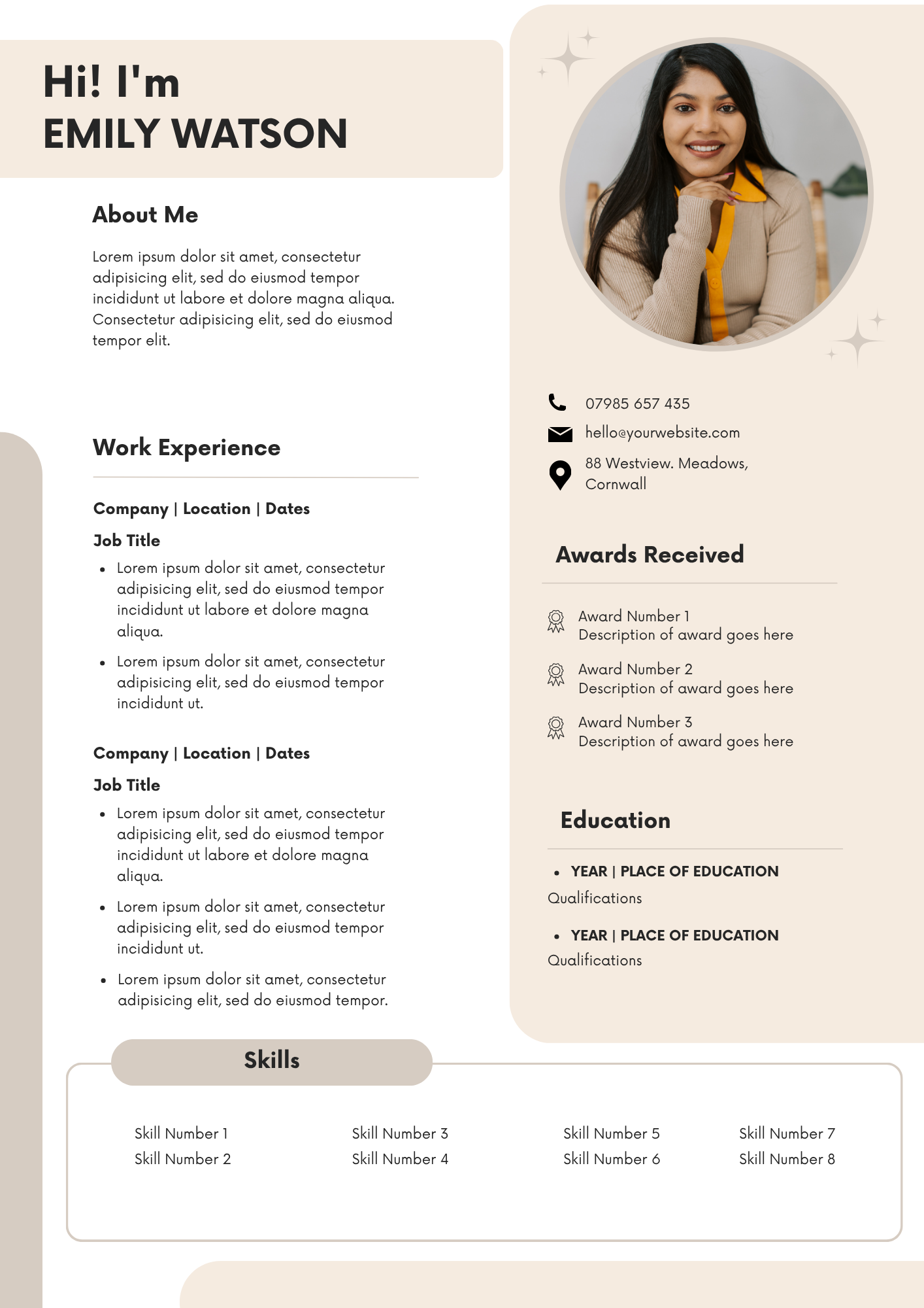 20 Editable CV Templates Pack (Digital Downloads) - Merch And Co