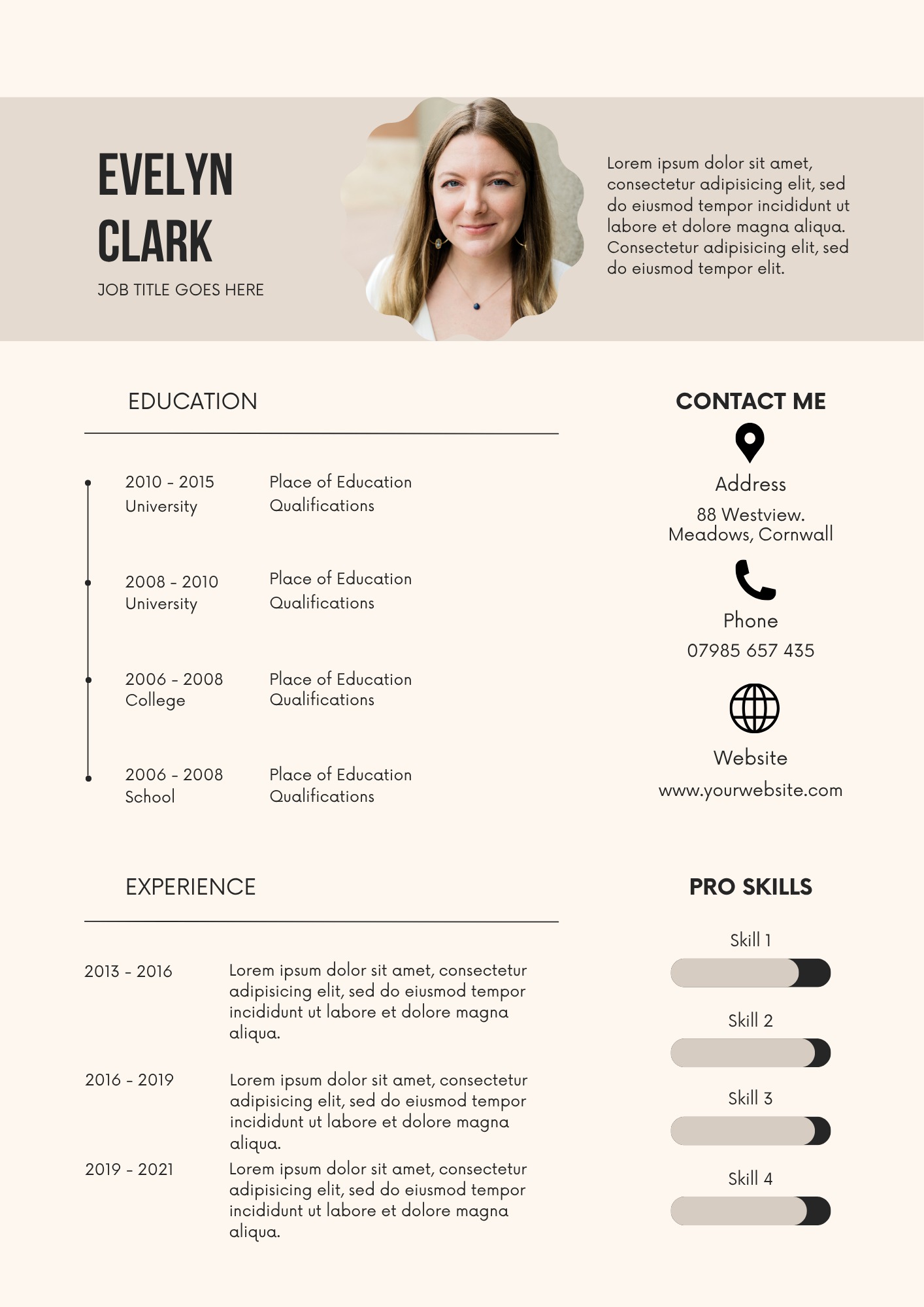 20 Editable CV Templates Pack (Digital Downloads) - Merch And Co
