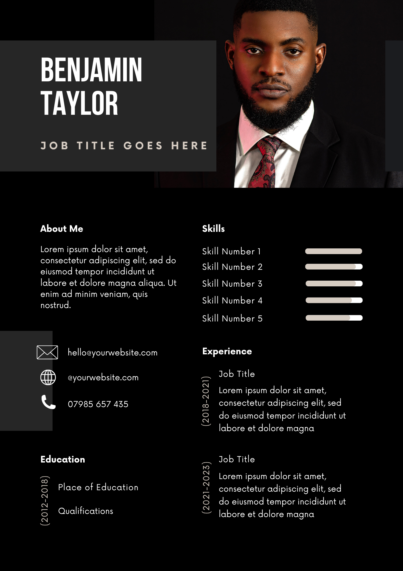20 Editable CV Templates Pack (Digital Downloads) - Merch And Co