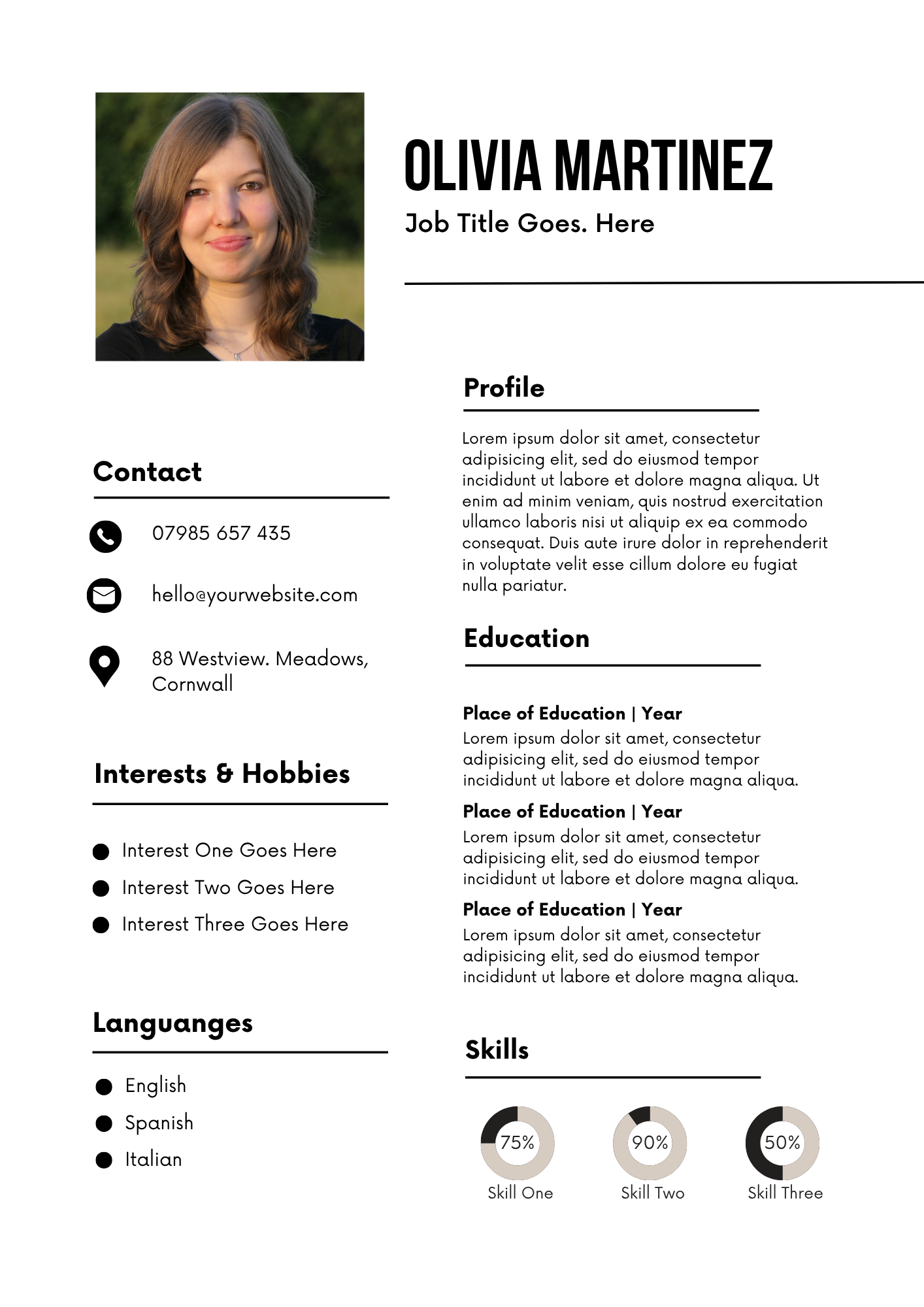 20 Editable CV Templates Pack (Digital Downloads) - Merch And Co