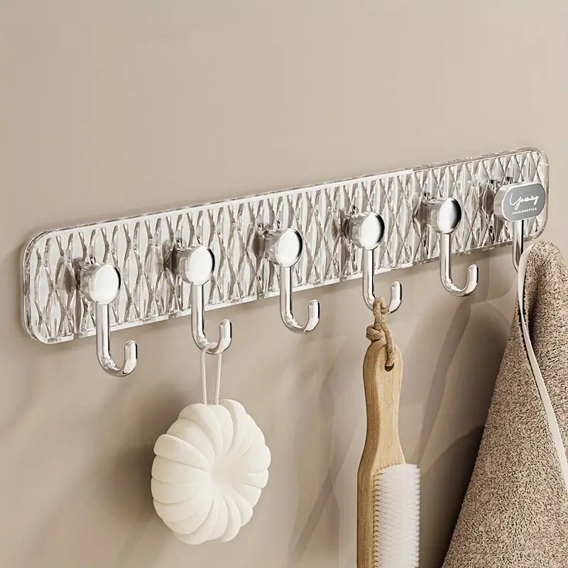 6 Hooks Self Adhesive Door Wall Hangers Hooks - Merch And Co