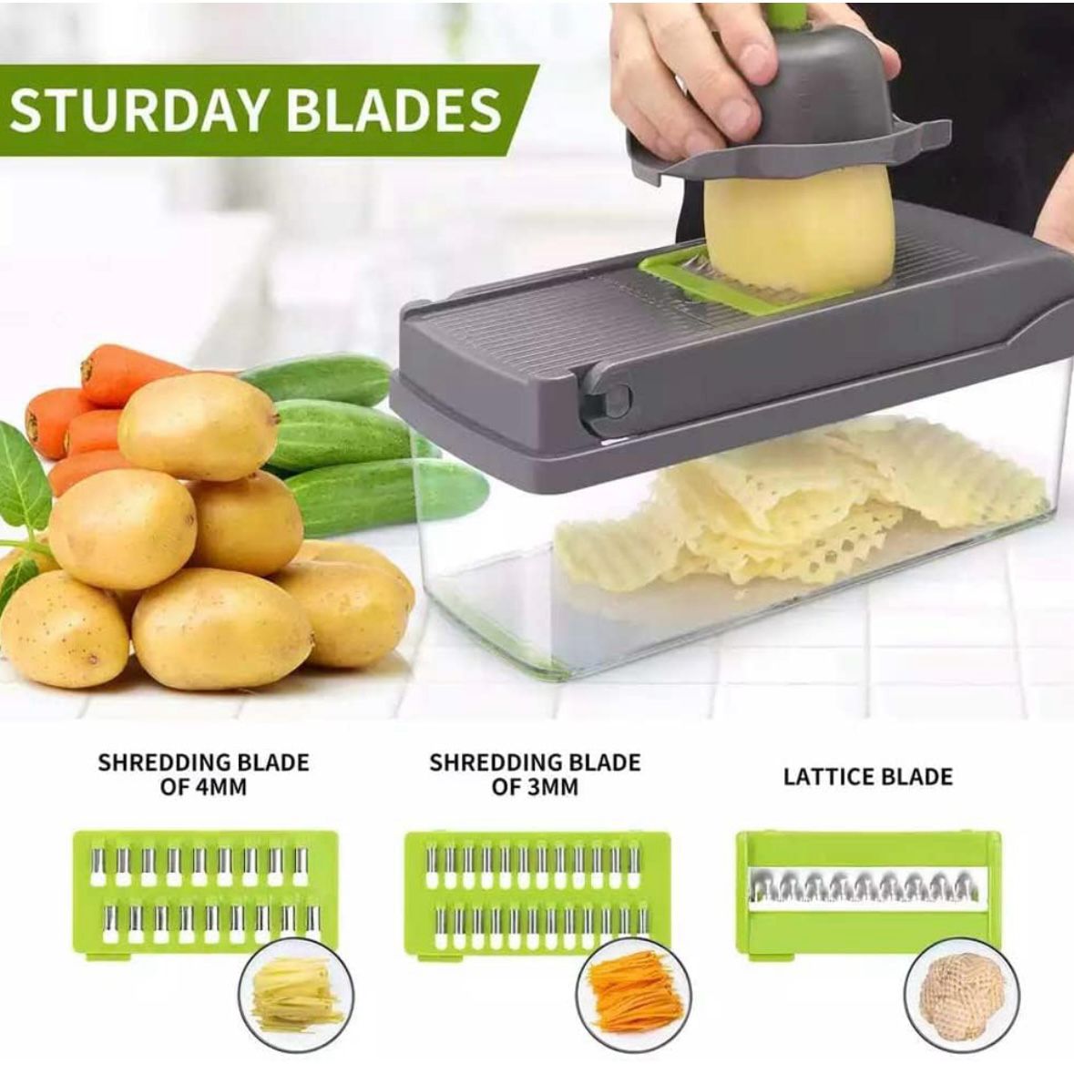 16 in 1 Vegetable Chopper Dicer Cutter - Merch And Co