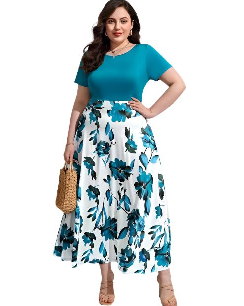 Elegant Floral Maxi Dress – Effortless Chic for Any Occasion - Merch And Co