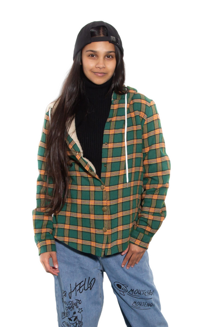 Trendy Fleece Inner Check Shaket - Merch And Co 