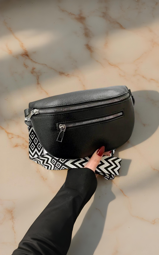Bohemian Cross Body Bag with eye-catching patterns and adjustable strap.