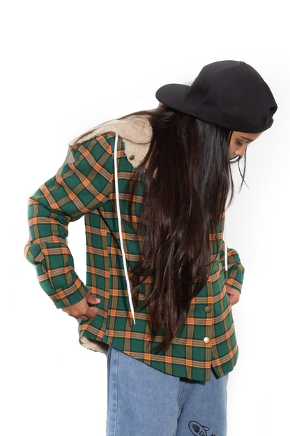 Trendy Fleece Inner Check Shaket - Merch And Co 