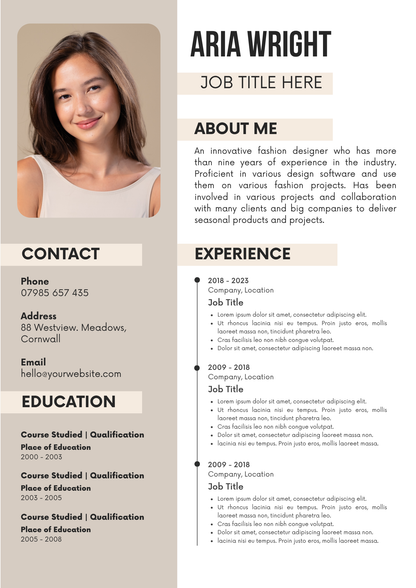 20 Editable CV Templates Pack (Digital Downloads) - Merch And Co 