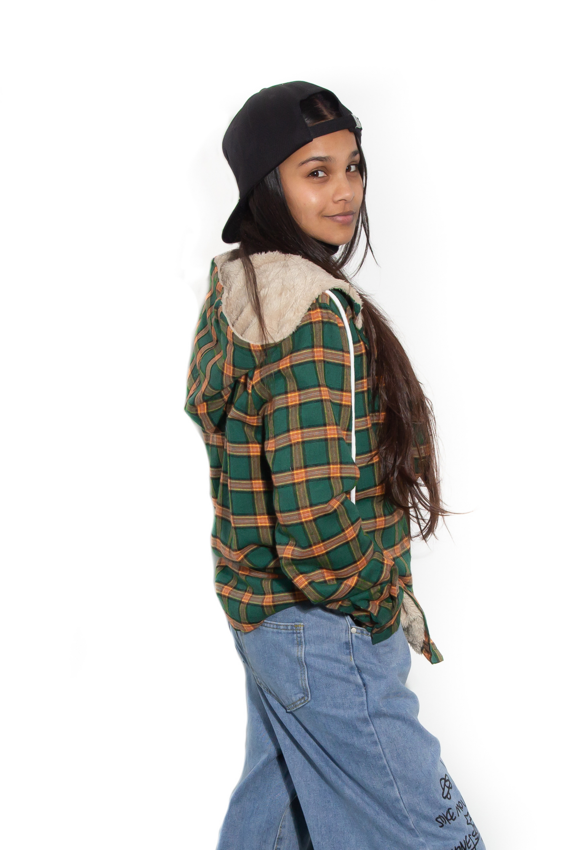 Trendy Fleece Inner Check Shaket - Merch And Co 