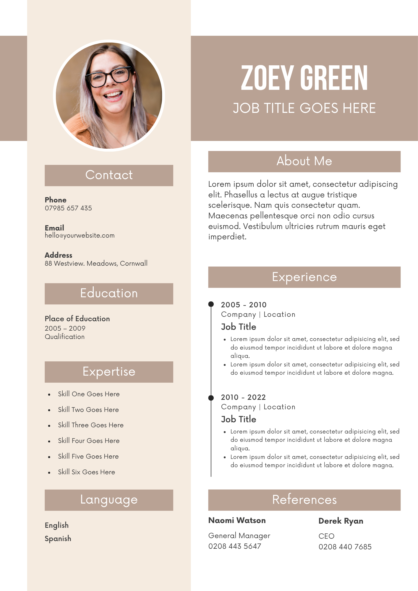 20 Editable CV Templates Pack (Digital Downloads) - Merch And Co 