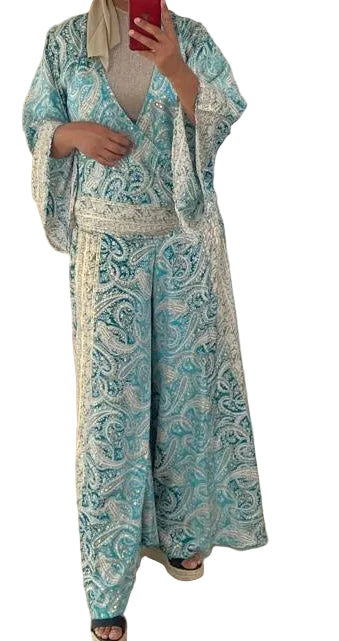 Ladies Two Piece Pants Set