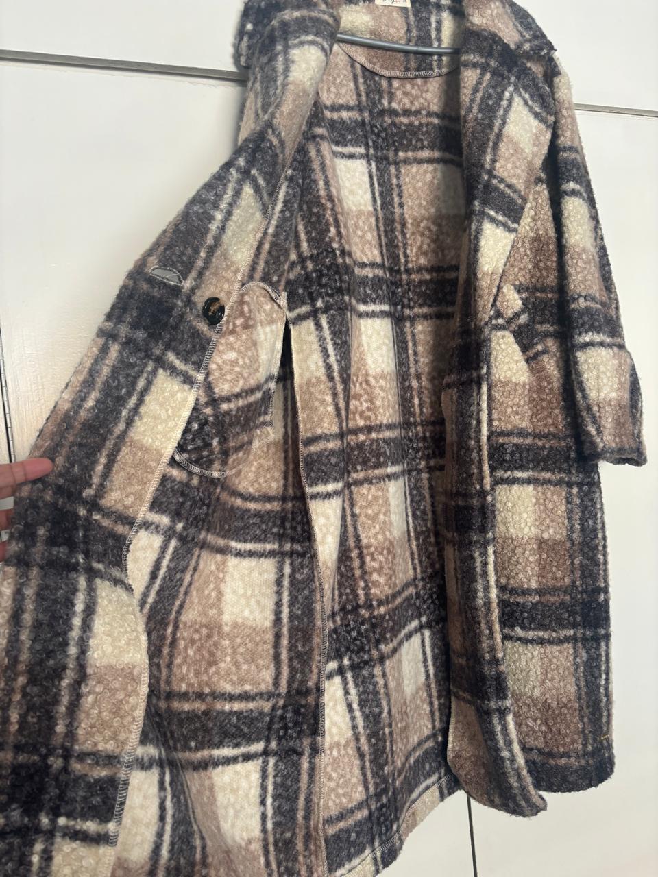 Vintage Plaid Coat - Thrifted Longline Button Front Jacket – Merch