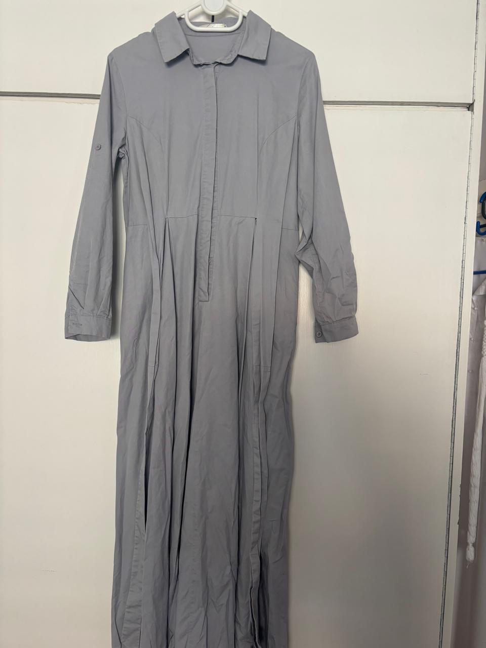 Dove Grey Shirt Dress