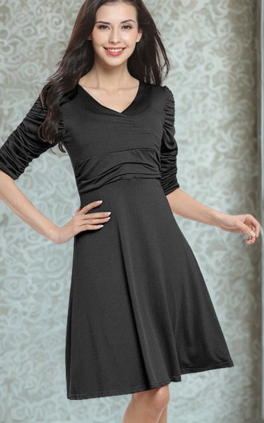 Three Quarter Sleeve Dress