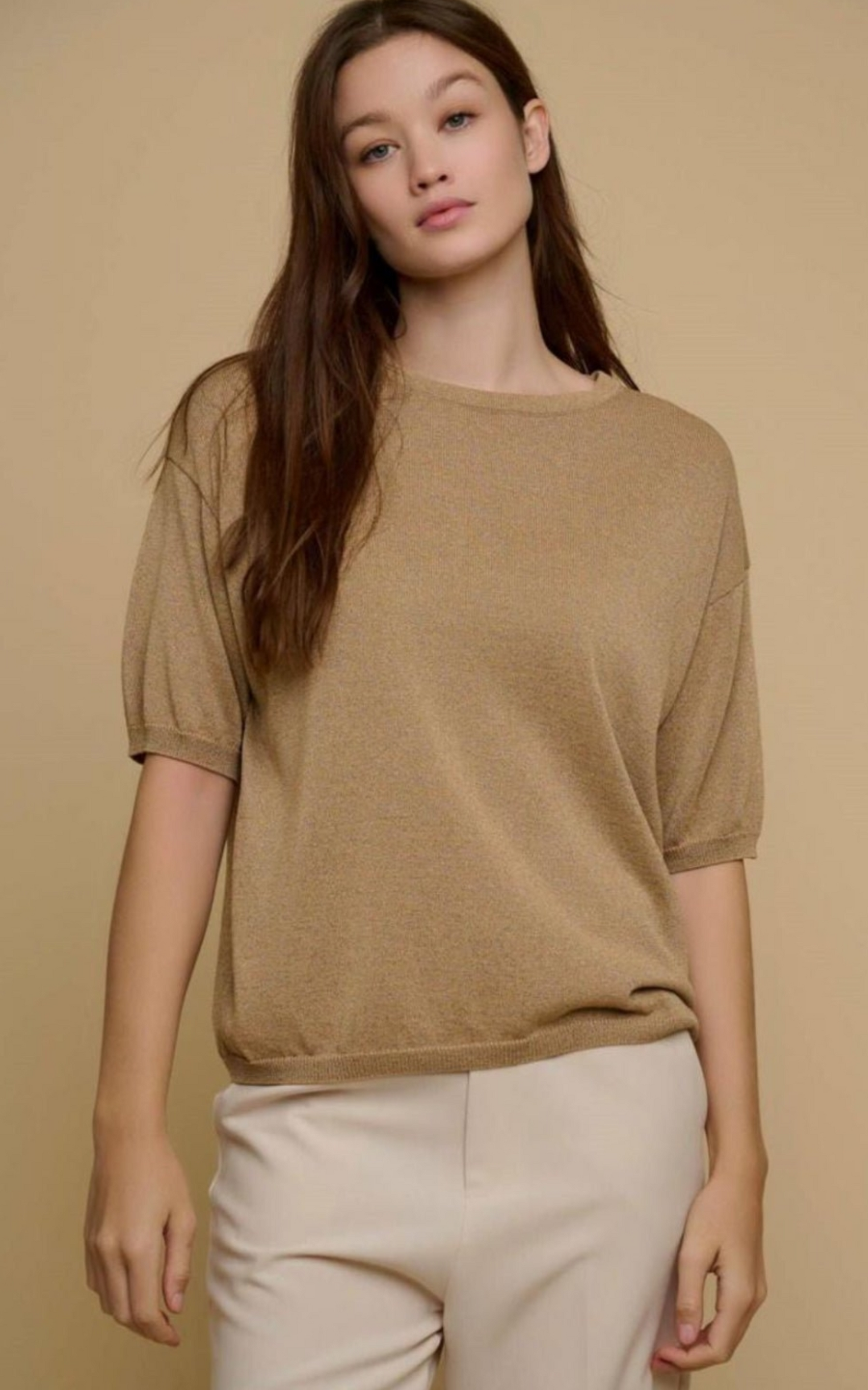 Sheer Loose Short Sleeve Top - Casual Semi-Stretch Fit Merch And Co Sheer Loose Short Sleeve Top - Casual Semi-Stretch Fit Merch And Co